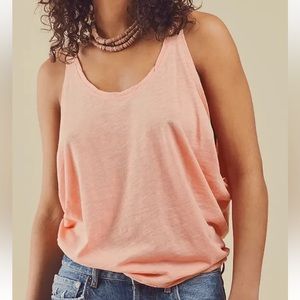 Free People Women’s Pearl Star Relaxed Dropped Armholes Workout Tank Top